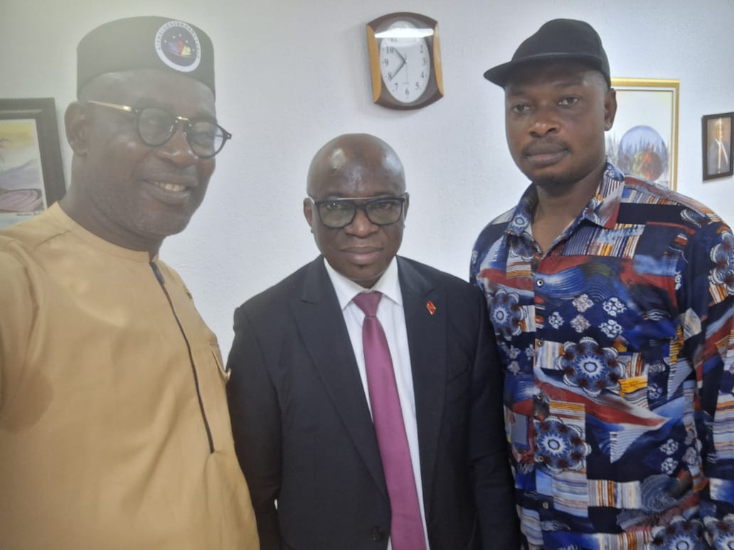 Dr Kassim Esiemogie UBA branch manager Auchi and the ADF National Leadership